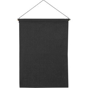 PATIKIL Enamel Pin Display Banners, 14" Length Canvas Blank Holder Board Wall Hanging for Trading Badge Flag Collection Organizer Book Collector Case Pennant Felt Bag Box, Black in Saudi Arabia