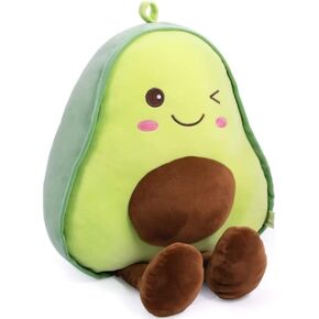 NatureMan 16.5 inch Avocado Plush Toy Pillow Gift, Lovely Fruit Plush Toy Doll Pillow Pillow, Suitable for Children, Girls, Boys and Holiday Warm Gifts in Saudi Arabia