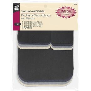 Dritz 55240-58T Patches, Iron-On, Twill, Khaki, 5 x 5-Inch (2-Count)