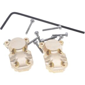 2Pcs Brass Diff Cover for 1/24 Axial SCX24 AXI90081 AXI00001 AXI00002 AXI00004 RC Crawler Car in Kuwait