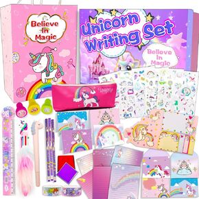 Y YOFUN Unicorns Gifts for Girls - Unicorn Stationary Set, Unicorn Toys for Kids, Art Supplies, Birthday, Christmas Gifts for 6 7 8 9 10 11 12 Years Old Girl, Preteen Craft Toys in Kuwait