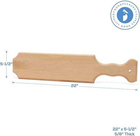 Fraternity Sorority Paddles 14 inch, Pack of 1 Unfinished Greek Wooden Paddle, Smooth Birch for Decorating and Painting, by Woodpeckers in Saudi Arabia