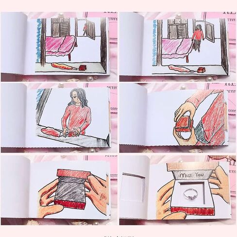 كتاب قلاب للاقتراح الإبداعي من AB Crew مع ثقوب، حلقة إخفاء، كتاب قلاب، مفاجأة، كتاب قلاب، كتاب قلاب مقترح، دعائم اقتراح لعيد الميلاد، الذكرى السنوية لعيد الحب، عيد الحب in Kuwait