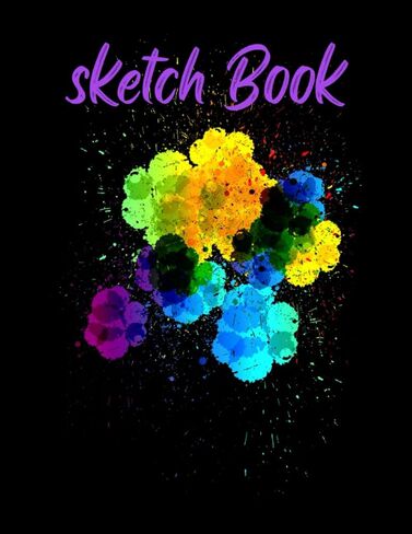 Sketch Book: Sketch Book For Drawing, Sketchpad Notebook For Writing, Painting, Sketching, Doodling, Blank Paper 110 Pages, 8.5x11 Inches Notebook For School, Artist, Art Class, Home or Office. in Saudi Arabia