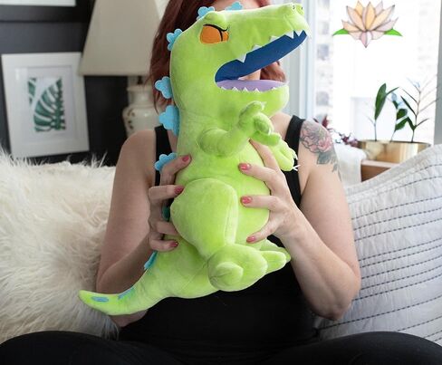Nickelodeon Rugrats Reptar 15-Inch Character Plush Toy | Soft Cute Plushies and Big Stuffed Animals, Cartoon Gifts and Collectibles | Kids Room Decor, Bedroom Accessories in Saudi Arabia