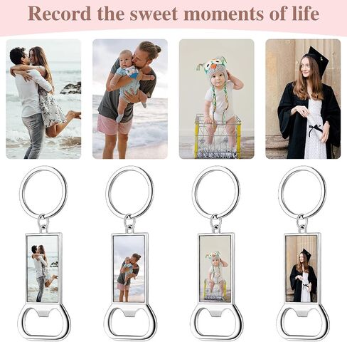 10 Piece Sublimation Keychain Blanks Products or Metal Sublimation Bottle Opener for Aluminum Heat transfers or DIY Personalized Sublimation Photos-Easy to Sublimate(Gift Box Packing) in Saudi Arabia