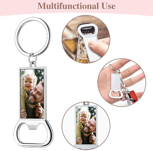 10 Piece Sublimation Keychain Blanks Products or Metal Sublimation Bottle Opener for Aluminum Heat transfers or DIY Personalized Sublimation Photos-Easy to Sublimate(Gift Box Packing) in Saudi Arabia