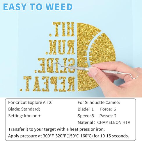 ليا فينيل ورق فينيل ناقل للحرارة اللامع من 8 قطع مقاس 12 انش × 10 انش لفيلم كريكوت وصورة ظلية كاميو لامعة على الفينيل للقماش والقبعة والقماش in Kuwait