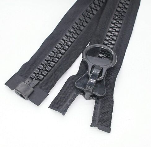 Leekayer 200 سم #20 سحابات بلاستيكية عملاقة للخياطة، 78 بوصة سحابات منفصلة للخيام والمعاطف والمعاطف والسترات السفلية وغطاء القارب من القماش شديد التحمل، سحابات فيسلون كبيرة من الراتنج الفائق (أسود) in Kuwait