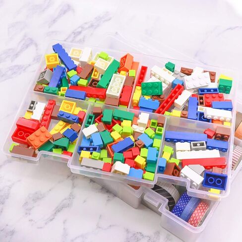 حاوية تنظيم بلاستيكية مكونة من 18 شبكة مع فواصل قابلة للتعديل، صندوق تخزين بلاستيكي مع 18 شبكة قابلة للازالة، مقصورات لتنظيم المجوهرات in Kuwait