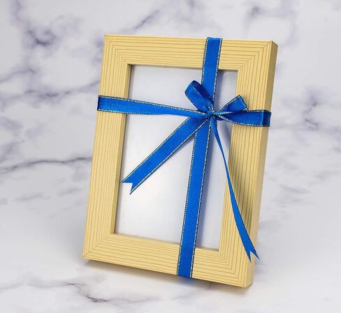 شريط ساتان ATRBB بعرض 50 ياردة 3/8 بوصة ذو وجه واحد مع حواف ذهبية لتغليف الهدايا، وتصميم الأزهار والحرف اليدوية، 25 ياردة/لفة × 2 لفات (أرجواني) in Saudi Arabia