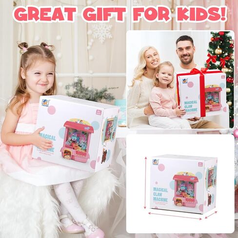 آلة مخلب سيريليم للأطفال، لعبة آلة مخلب بجهاز تحكم عن بعد 2.4 جيجا، لعبة آلة مخلب صغيرة لعبة داخلية مع نظام ذكي للموسيقى والإضاءة للحفلات، من أجل 3 4 5 6 فتيات in Kuwait