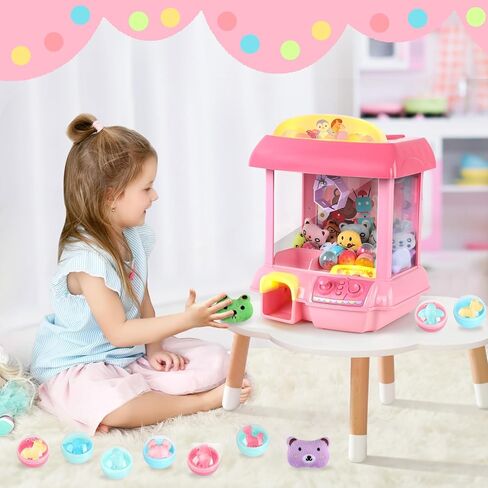 آلة مخلب سيريليم للأطفال، لعبة آلة مخلب بجهاز تحكم عن بعد 2.4 جيجا، لعبة آلة مخلب صغيرة لعبة داخلية مع نظام ذكي للموسيقى والإضاءة للحفلات، من أجل 3 4 5 6 فتيات in Kuwait