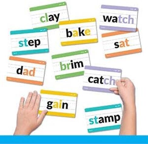 1000 بطاقة فلاش فونيكس من 10 قطع - سي في سي قصير، حروف علة طويلة، مزيج، ديجراف، نهاية الكلمات، حروف صامتة، مركب، بطاقات تعليمية صوتية - لمرحلة ما قبل المدرسة، مرحلة ما قبل المدرسة، مرحلة ما قبل in Kuwait