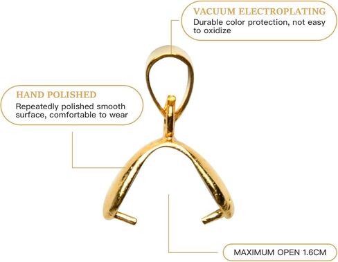 120 قطعة مشبك كفالة مشبك متدلى الخرز مشبك معدني مشبك مشبك معدني الخرزة موصل لصنع المجوهرات أبازيم توصيل حلي، 3 ألوان in Kuwait