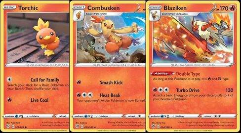 Blaziken 024/189 - Darkness Ablaze - Pokemon Evolution 3 Card Lot - Foil - Stage 2 in Saudi Arabia