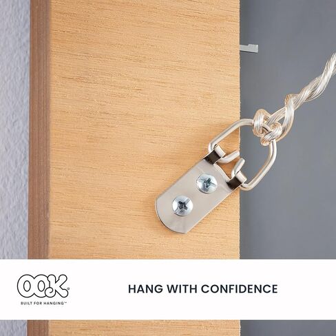 OOK 535916 ReadyScrew D-Ring Mirror and Picture Hangers, Steel, Zinc Plated, 25lbs (14 Set) in Kuwait