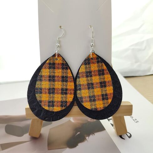 SHUANGART 194 Pcs Sublimation Blank Superfine Glitter Faux Leather Earrings Kit, Teardrop Embossed Leather Earrings with Sublimation Paper for Christmas Halloween DIY Jewelry Making in Kuwait