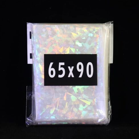 Black Lotus 100CT Double Side Foil Gemstone Rainbow Laser Flashing Holographic Photo YGO Card Sleeves Trading Cards Shield Magic Protector Protective Idol Cover (Gemstone 61x88mm) in Kuwait