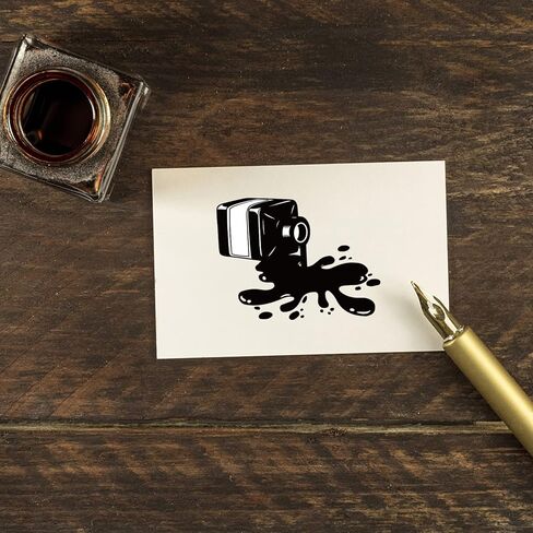 زجاجة حبر وقلم طوابع شفافة من جلوبلاند لبقع حبر القصاصات بنفسك، أختام ختم شفافة من السيليكون لصنع البطاقات، ألبوم الصور، ديكور المنزل in Kuwait