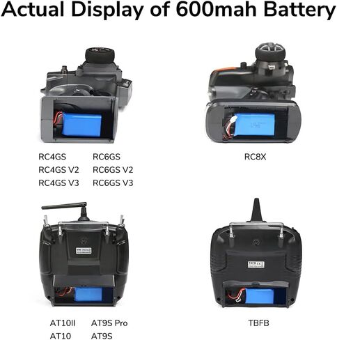 HPY 7.4V 2S LiPo Battery 20C 600mAh JST 2Pin Connector Recharge Lithium Polymer for RC A560 Airplane/RC4GS V3/RC6GS V3/AT10II/AT9S Pro/T8FB RC Radio Controller in Saudi Arabia
