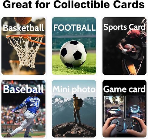 1000 قطعة من أغلفة البطاقات لبطاقات التداول، وأغلفة بطاقات بيني مناسبة للبطاقات القابلة للجمع، وبطاقات كرة القدم، والبطاقات الرياضية، وبطاقات الألعاب in Kuwait