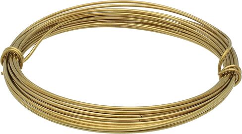 سلك المجوهرات الألماني الاحترافي من Beadsmith - قطر 1.0 ملم، قياس 18، ملف 3 أمتار - نحاس 100% - سلك خرز يستخدم في صناعة المجوهرات، وتغليف الأسلاك، والنحت، والزهور، والنمذجة وغيرها من الفنون والحرف اليدوية الأخرى in Kuwait