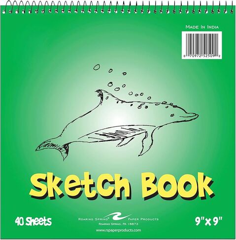 كتاب رسم الأطفال روارينج سبرينج 22.86 سم × 22.86 سم، 40 ورقة in Saudi Arabia