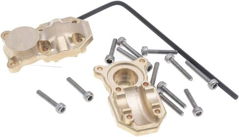 2Pcs Brass Diff Cover for 1/24 Axial SCX24 AXI90081 AXI00001 AXI00002 AXI00004 RC Crawler Car in Kuwait