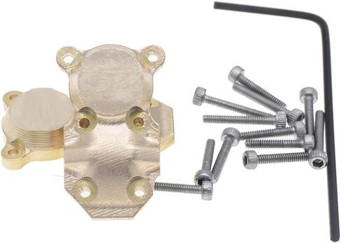 2Pcs Brass Diff Cover for 1/24 Axial SCX24 AXI90081 AXI00001 AXI00002 AXI00004 RC Crawler Car in Kuwait