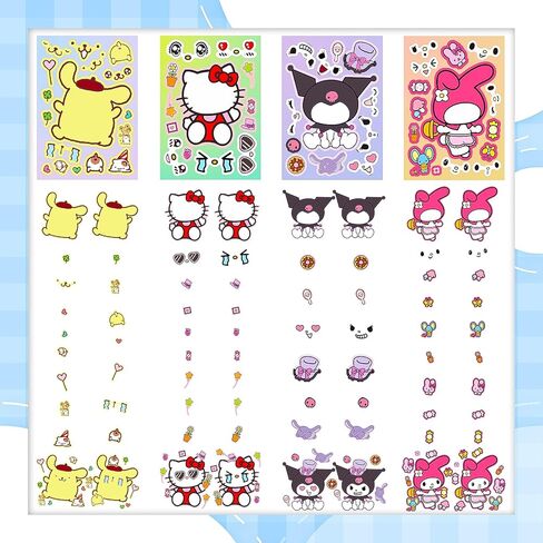 120 قطعة من هدايا حفلات عيد ميلاد كيتي من ليل، لوازم حفلات عيد ميلاد مرحبًا للأطفال، تتضمن ملصق وجه، سلاسل مفاتيح كاواي، بروش، طوابع، ربطات شعر وملصقات، هدايا عيد ميلاد، حقائب هدايا للفتيات in Kuwait