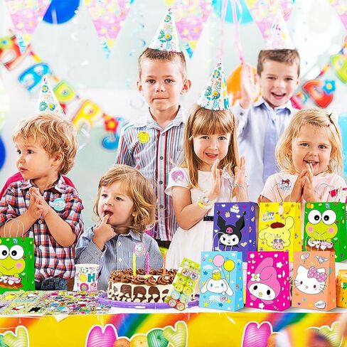 120 قطعة من هدايا حفلات عيد ميلاد كيتي من ليل، لوازم حفلات عيد ميلاد مرحبًا للأطفال، تتضمن ملصق وجه، سلاسل مفاتيح كاواي، بروش، طوابع، ربطات شعر وملصقات، هدايا عيد ميلاد، حقائب هدايا للفتيات in Kuwait