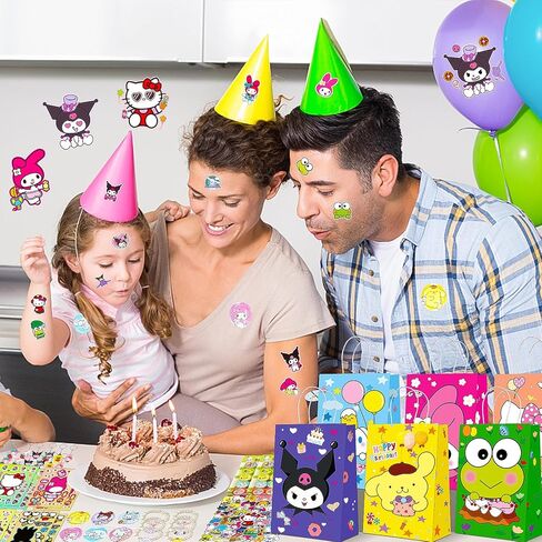 120 قطعة من هدايا حفلات عيد ميلاد كيتي من ليل، لوازم حفلات عيد ميلاد مرحبًا للأطفال، تتضمن ملصق وجه، سلاسل مفاتيح كاواي، بروش، طوابع، ربطات شعر وملصقات، هدايا عيد ميلاد، حقائب هدايا للفتيات in Kuwait
