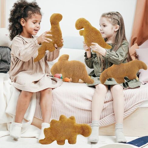 YOMOTREE Dino Chicken Nugget Plush، وسادة قطع الدجاج الناعمة على شكل ديناصور لهدايا عيد الميلاد، ديكورات الحفلات ذات الطابع الديناصور (Dino-C-Large) in Kuwait