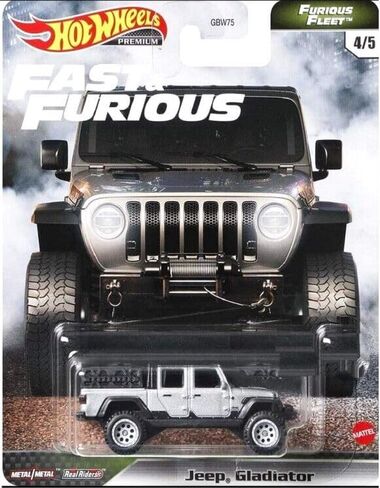 Hot Wheels Premium Fast & Furious Fleet Complete Set of 5 Diecast Vehicles from GBW75-956N Release in Saudi Arabia