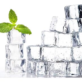 او جي او دي 50 قطعة من مكعبات الثلج المزيفة الشفافة مقاس 20 ملم من الاكريليك، مكعبات ثلج صناعية مربعة الشكل لتزيين المنزل وحفلات الزفاف وحشو المزهرية in Kuwait