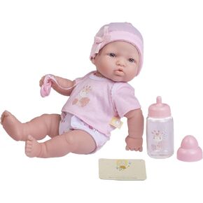 JC Toys - La Newborn Nursery | 7 Piece Doll Gift Set | 12" Life-Like Asian Doll with Accessories | Purple | Ages 2+ (18346) in Saudi Arabia