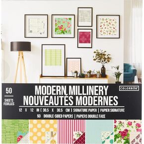 Colorbok Signature Paper Pad, 12" x 12", Modern Millinery,73502 in Kuwait