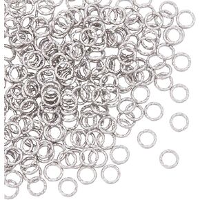 UNICRAFTALE 300 Pcs 304 Stainless Steel Open Jump Rings 6 mm Twisted Round Rings Jump Rings for Jewelry Making DIY Craft Earring Bracelet Pendant Choker Jewelry Making Findings and Key Ring Chain
