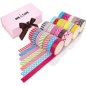 BeeTape Washi Tape, Great for Washi Tape Kawaii Set Gift, 28 Rolls 10mm Arts and Crafts, Decorative Masking Craft Tapes for Scrapbook, DIY Bullet Journal, Planner in Saudi Arabia