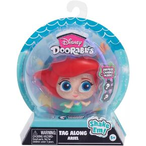 Disney Doorables Tag-A-Longs Ariel Wearable Figure and Charms Series 1, Styles May Vary, Officially Licensed Kids Toys for Ages 5 Up by Just Play in Saudi Arabia