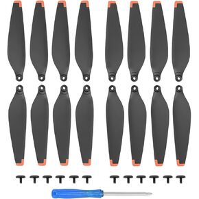16 قطعة من مراوح ميني 4 برو لطائرة درون دي جيه اي ميني 4 برو بجناح خفيف الوزن مع ملحقات براغي، برتقالي in Kuwait