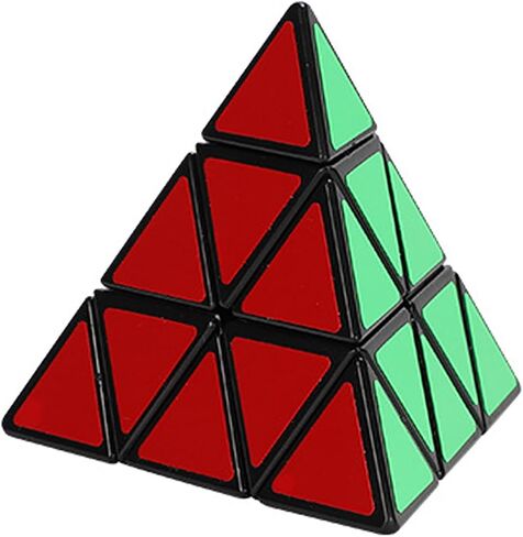 مكعب سرعة هرمي 3X3X3 مكعب هرمي مكعب سرعة هرمي 3x3 لغز مكعب مثلث لغز مكعب سحري للأطفال والكبار (ملصق أسود) in Kuwait