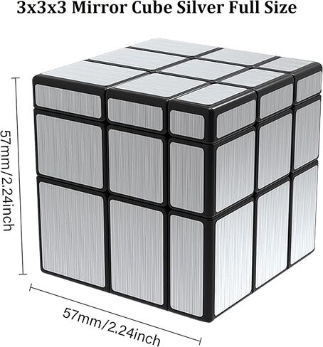 Shengshou 3x3x3 أحجية مكعب مرآة سحرية فضي in Kuwait
