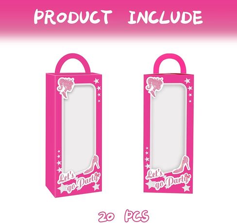 20 قطعة من صناديق هدايا حفلات الدمية الوردية الساخنة، صناديق هدايا لحفلات الفتيات الوردية الساخنة العازبة وحفلات أعياد الميلاد وصناديق الحلوى لدمية التسعينات وحفلات أعياد الميلاد وحفلات أعياد الميلاد وحفلات الزفاف وحفلات الزفاف in Kuwait