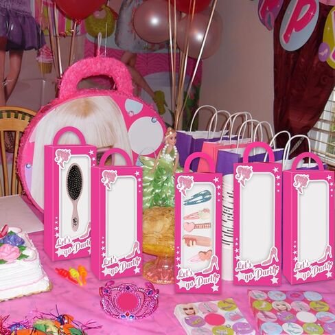 20 قطعة من صناديق هدايا حفلات الدمية الوردية الساخنة، صناديق هدايا لحفلات الفتيات الوردية الساخنة العازبة وحفلات أعياد الميلاد وصناديق الحلوى لدمية التسعينات وحفلات أعياد الميلاد وحفلات أعياد الميلاد وحفلات الزفاف وحفلات الزفاف in Kuwait