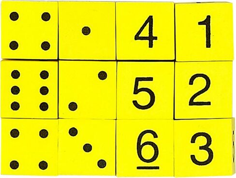 Koplow Games Foam Spot and Number Dice - 1 Pack Multicolor, 16mm in Saudi Arabia