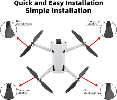16 قطعة من مراوح ميني 4 برو لطائرة درون دي جيه اي ميني 4 برو بجناح خفيف الوزن مع ملحقات براغي، برتقالي in Kuwait