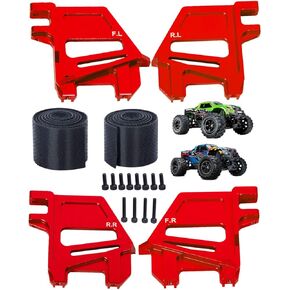 RC Straps Tall Battery Hold-Downs Upgrades Part for X-Maxx 6S 8S,Aluminium Tall Battery Holder Mount Hold Down Hops Up,Navy Blue