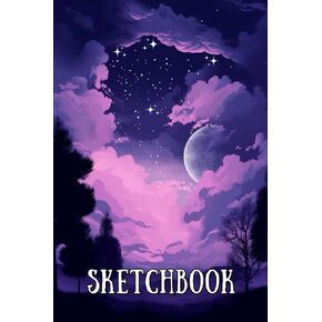 Purple Sketchbook For Drawing: 120 Pages of 6" x 9" Blank Paper for Drawing, Sketch Pad for Kids in Kuwait